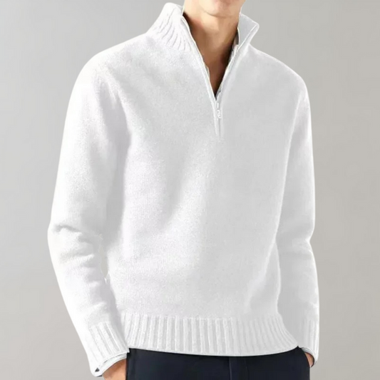 Maison || Elegante Half Zip Sweater